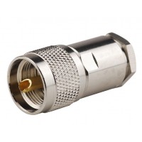 Connector, UHF male Clamp for LMR-400/LLC400/RG8U